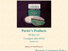 Tablet Screenshot of porterssalve.com